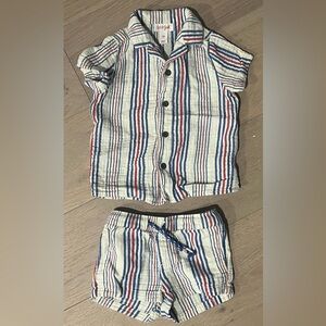 Cat & Jack Striped Shirt - Red, Blue, White